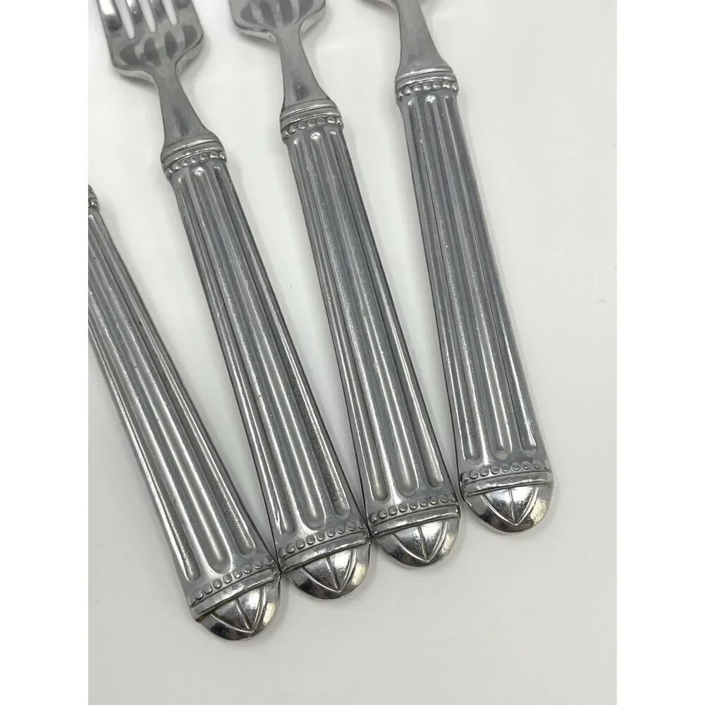JC PENNEY COLONNADE Stainless Glossy Dinner Place Forks 8.25